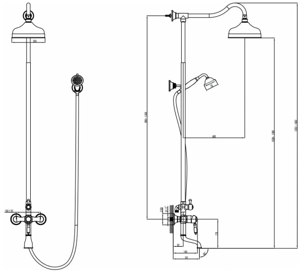 Душевая система Lemark Villa (LM4862C)
